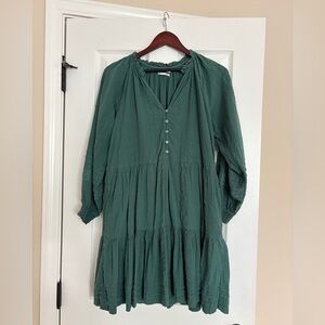 Anthropologie Teal Dress